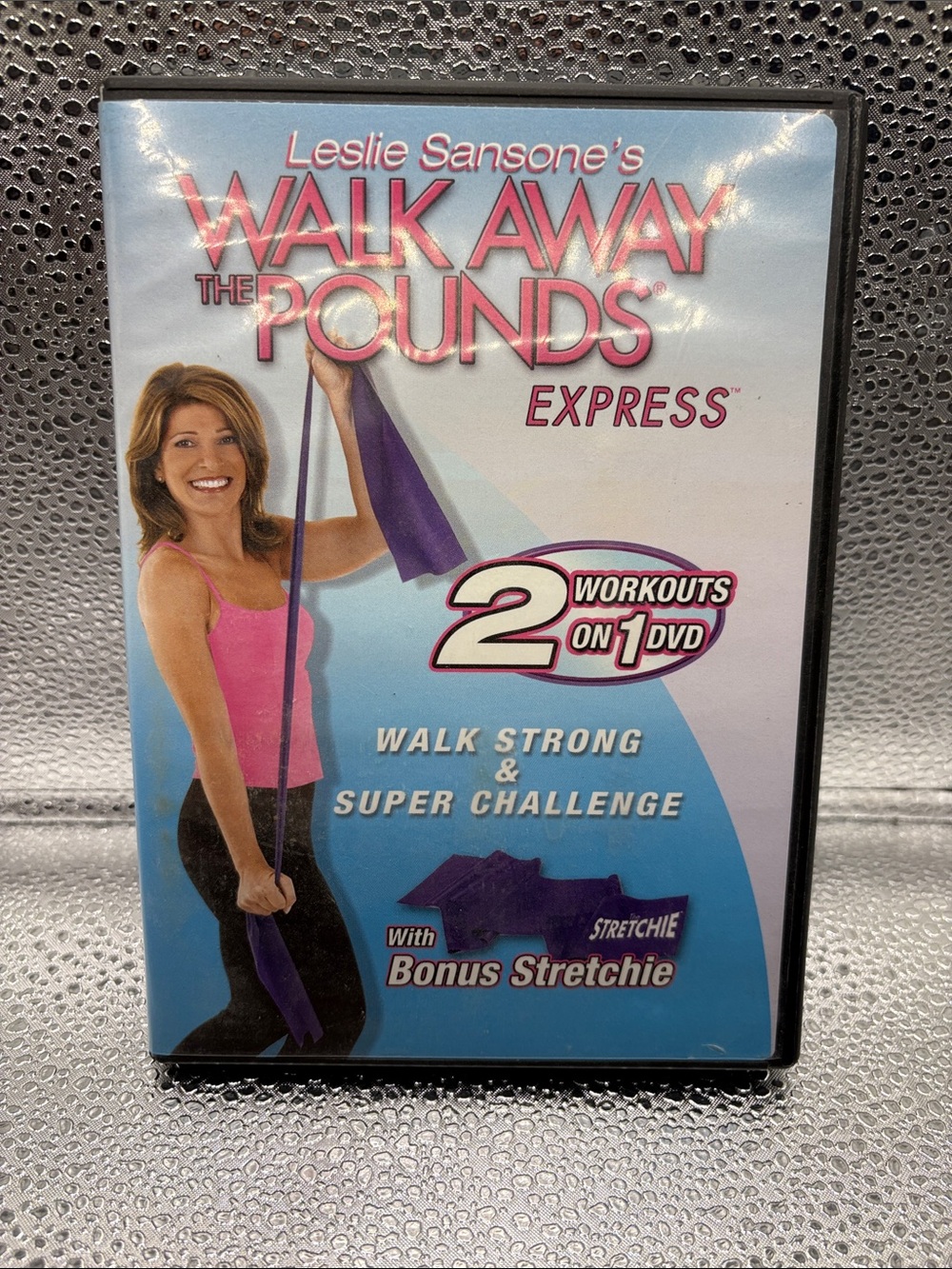 Leslie Sansone Walk Away the Pounds Express DVD - Pink & Black